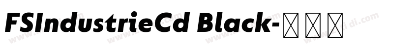 FSIndustrieCd Black字体转换